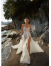 Sexy Glitter Lace Slit Beach Wedding Dress Sexy Glitter Lace Slit Beach Wedding Dress